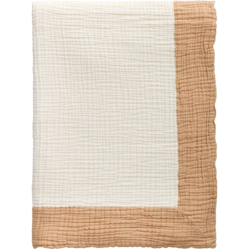 Ella Crincle Sengeteppe 180x260 cm, Dark Sand