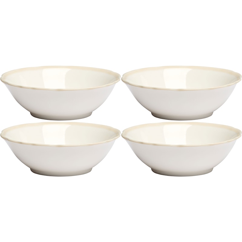 Fleur Skål 15 cm 4-pk, Sand