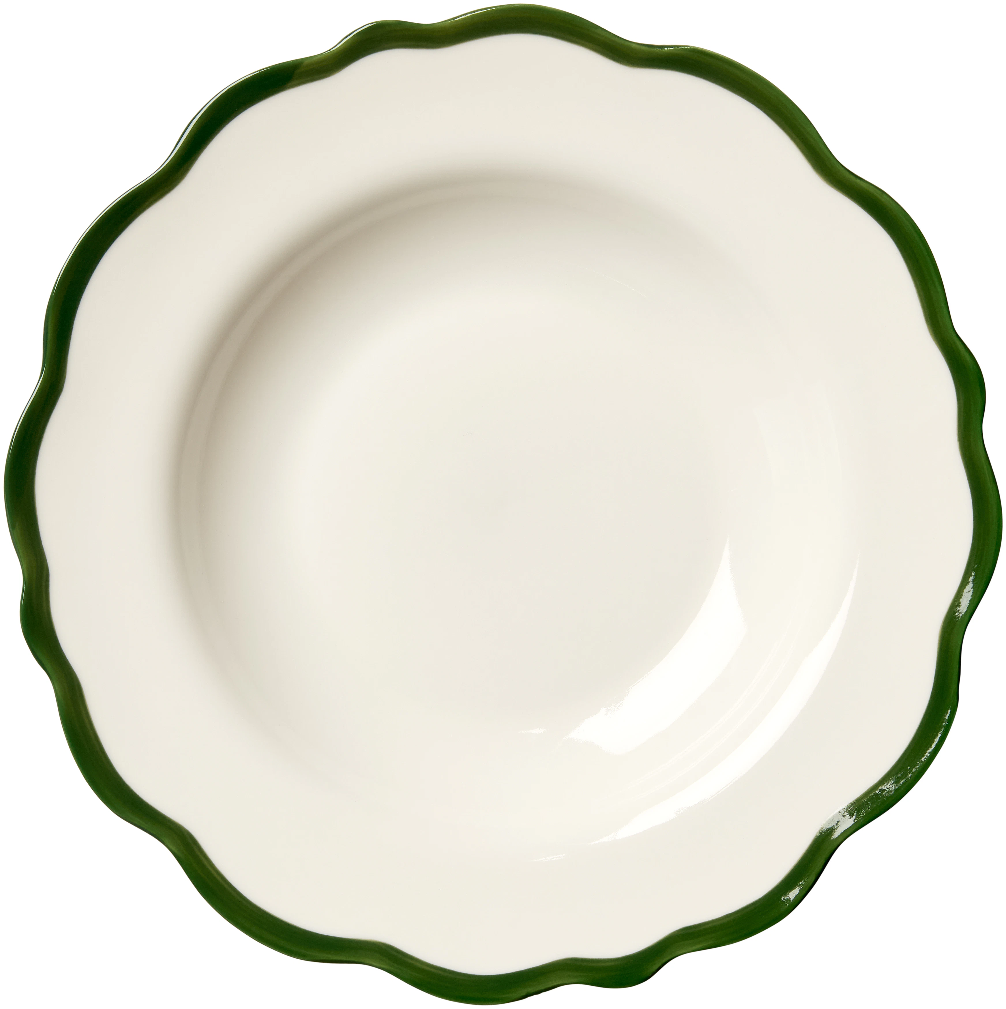 Decotique Fleur Sk&aring;l 23 Cm M&oslash;rkegr&oslash;nn -  Serveringssk&aring;ler Keramikk M&oslash;rk Gr&oslash;nn - 9210343