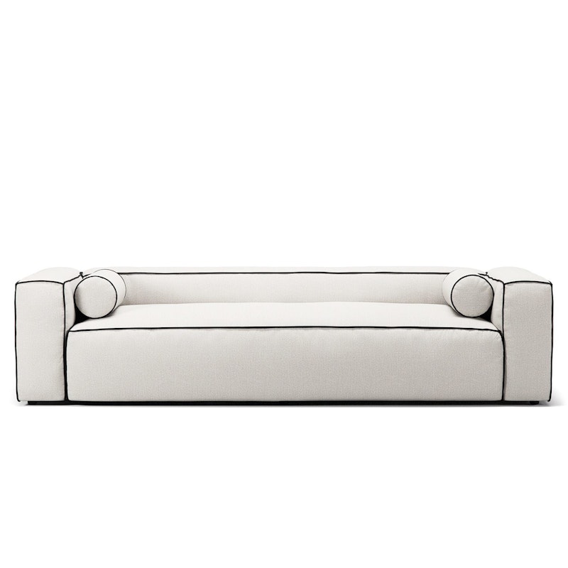 Grand Hue 3-Seter Sofa, Steam White / Mine Graphite