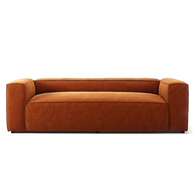 Grand 2-Seter Sofa Fløyel, Copper Glow