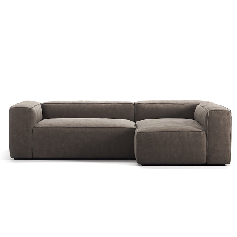 Grand 3-Seter Sofa Divan Høyre, Mole Brown