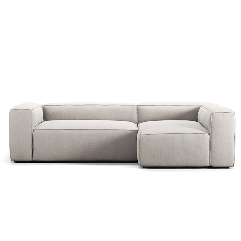 Grand 3-Seter Sofa Divan Høyre, Moon White