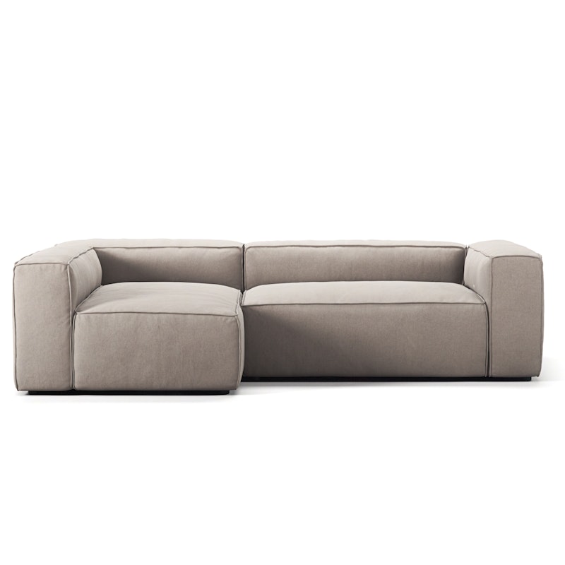 Grand 3-Seter Sofa Divan Venstre, Sandshell Beige