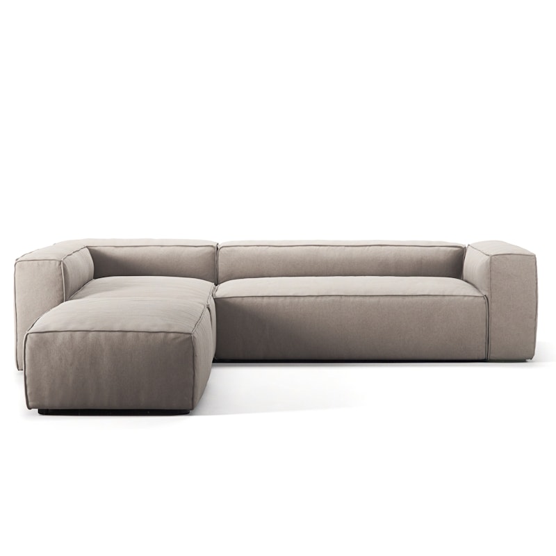 Grand 4-Seter Sofa Divan Venstre åpent endestykke, Sandshell Beige