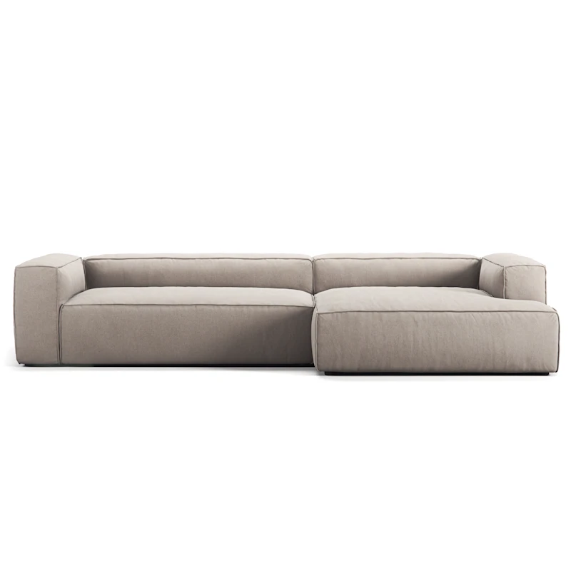 Grand 4-Seter Sofa sjeselong Høyre, Sandshell Beige
