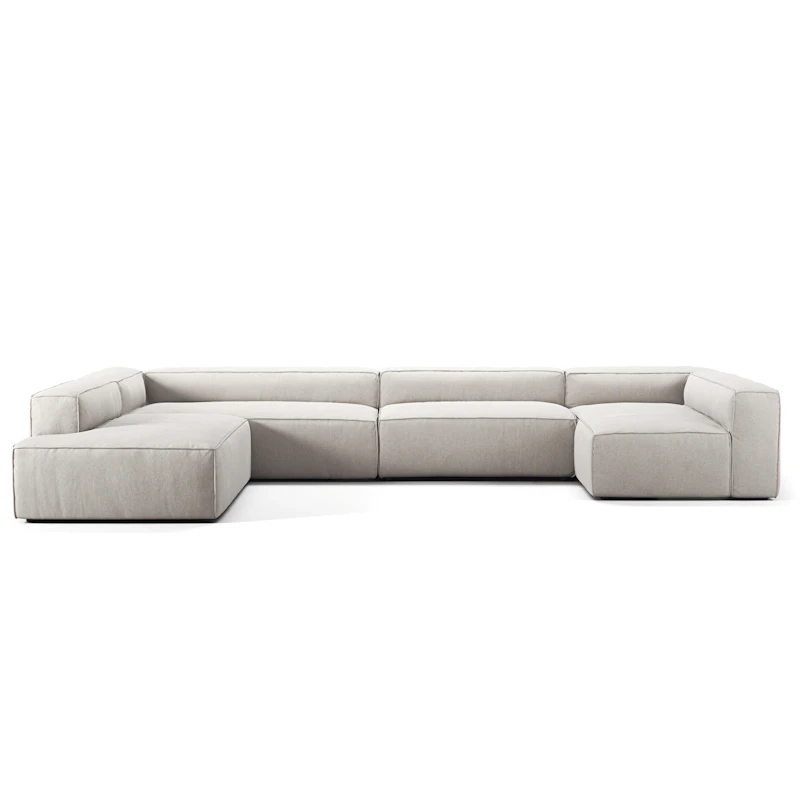 Grand 5-Setersofa divan Venstre, Moon White