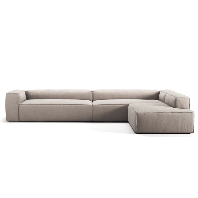 Grand Hjørnesofa 5-seters åpen ende Høyre, Sandshell Beige