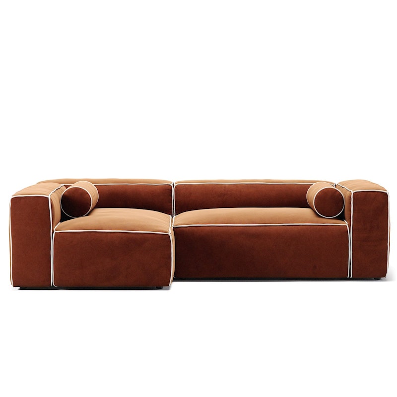 Grand Hue 3-Seter Sofa Divan Venstre, Copper Glow / Moon White