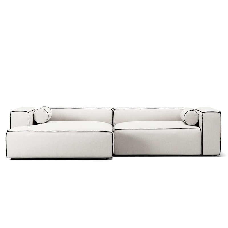 Grand Hue 3-Seter Sofa Sjeselong Venstre, Steam White / Mine Graphite