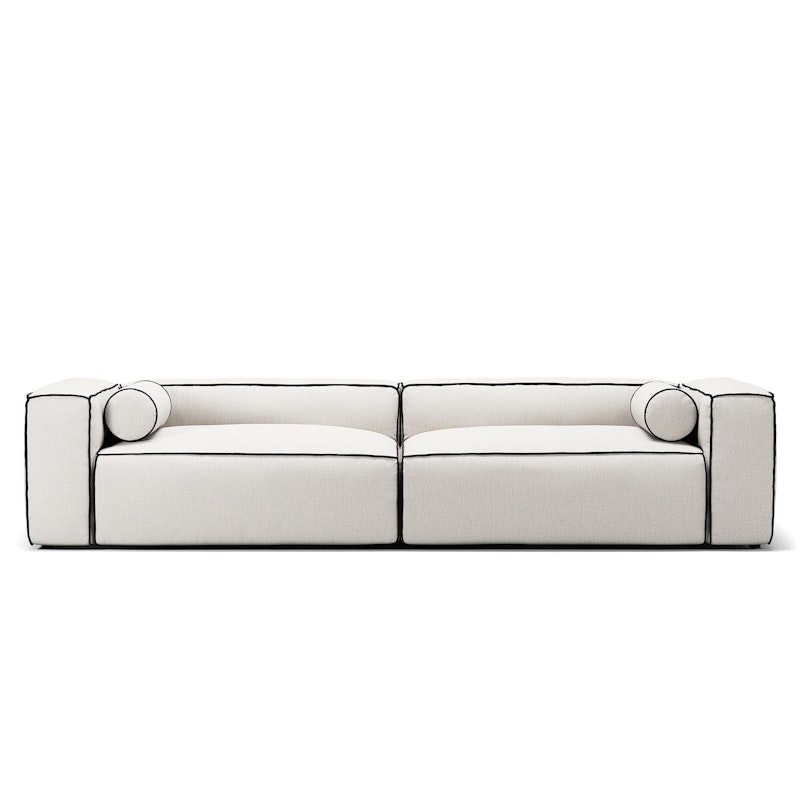 Grand Hue 4-Seter Sofa, Steam White / Mine Graphite