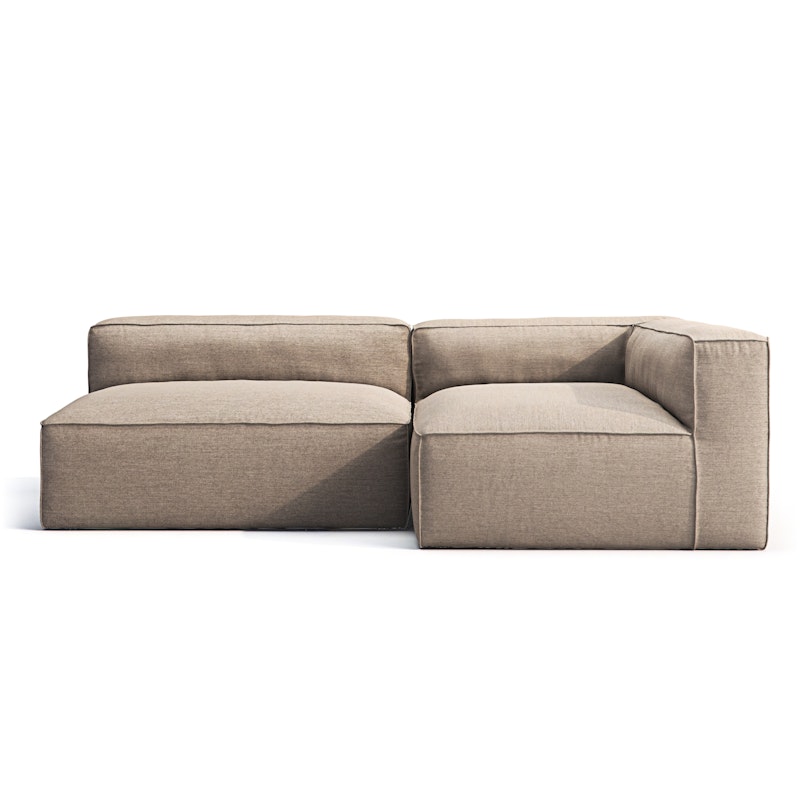 Grand Utendørs Loungesofa 2-seters Høyre, Heather Grey