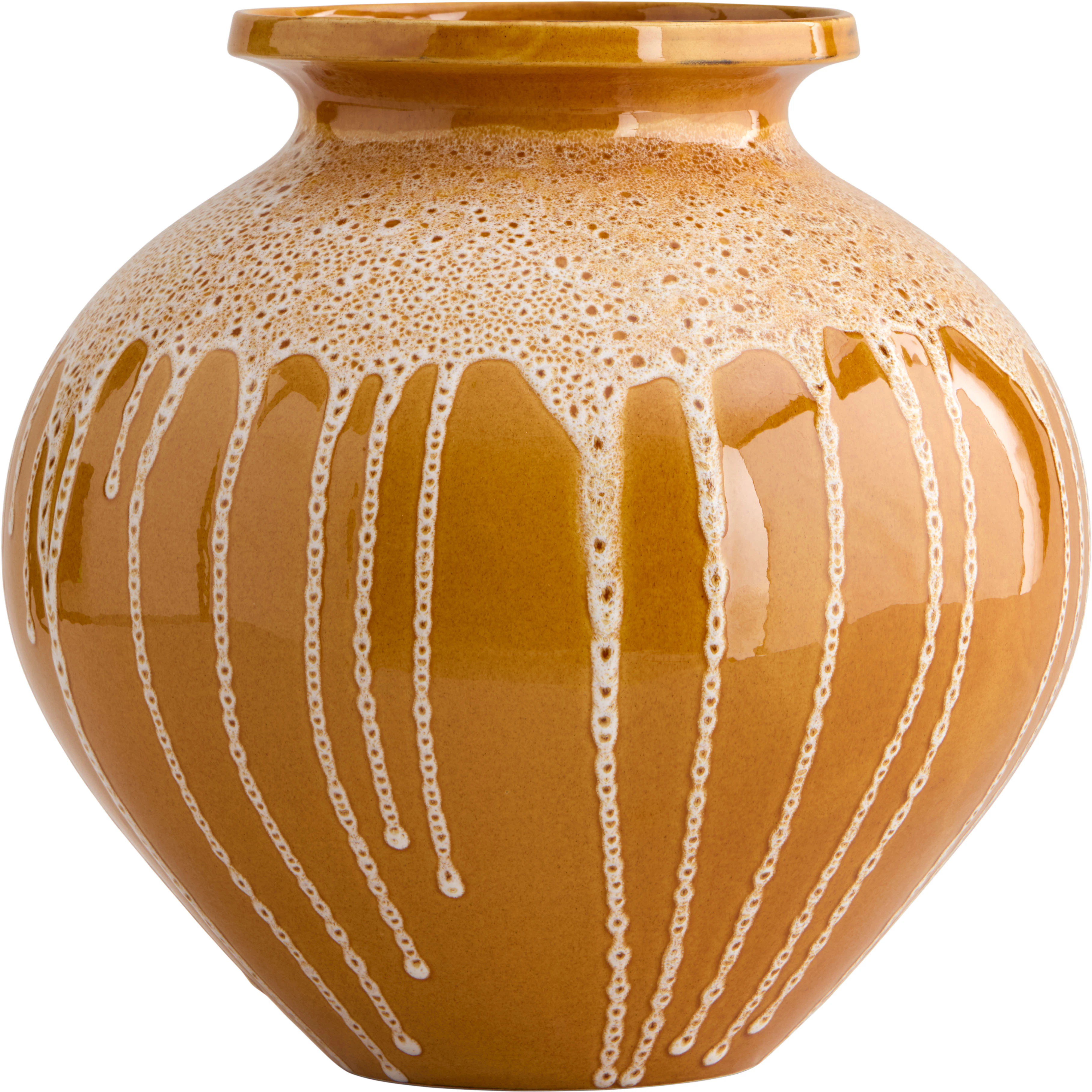 Decotique Kyoto Vase 28 Cm  / Honey -  Vaser Steingods Cream - 8752 DV12239