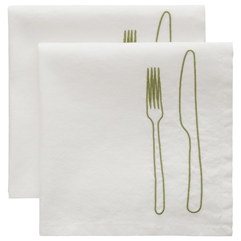 La Tavola Serviett 45x45 cm 2-pk, Grønn