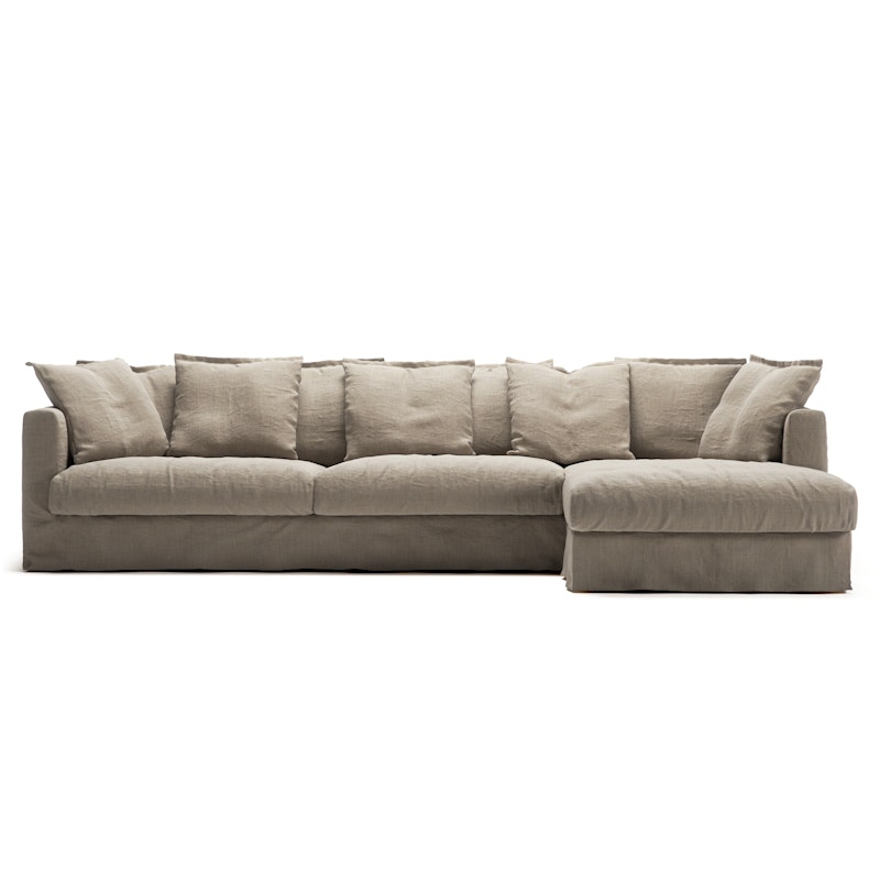 Le Grand Air 3-Seter Sofa Lin Divan Høyre, Savage Linen