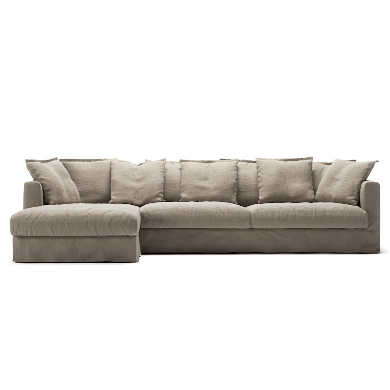Le Grand Air 3-Seter Sofa Lin Divan Venstre, Savage Linen