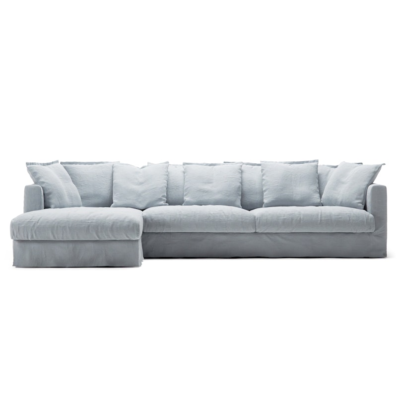 Le Grand Air 3-Seter Sofa Lin Divan Venstre, Nordic Sky