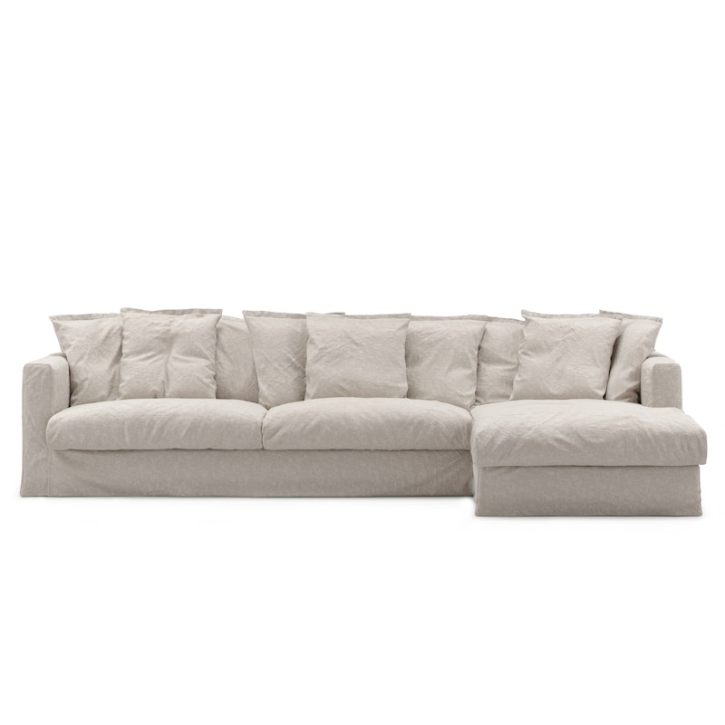 Le Grand Air 3-Seter Sofa Lin Divan Høyre, Natural Blonde