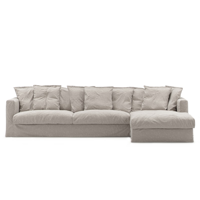 Le Grand Air 3-Seter Sofa Lin Divan Høyre, Future Grey