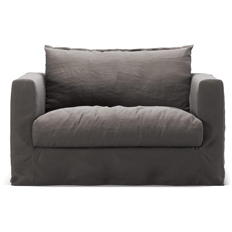 Le Grand Air Nou Love Seat Lin, Smokey Granite