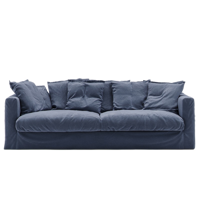 Le Grand Air 3-Seter Sofa Bomull, Mørkeblå