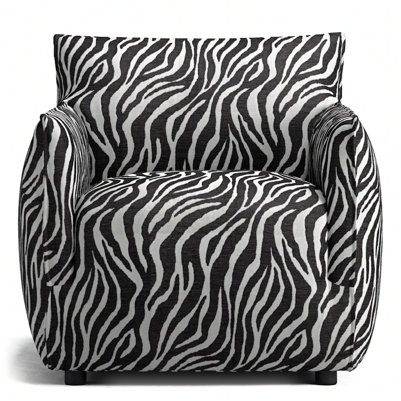 Le Petite Lenestol Zebra, Sort / Hvit