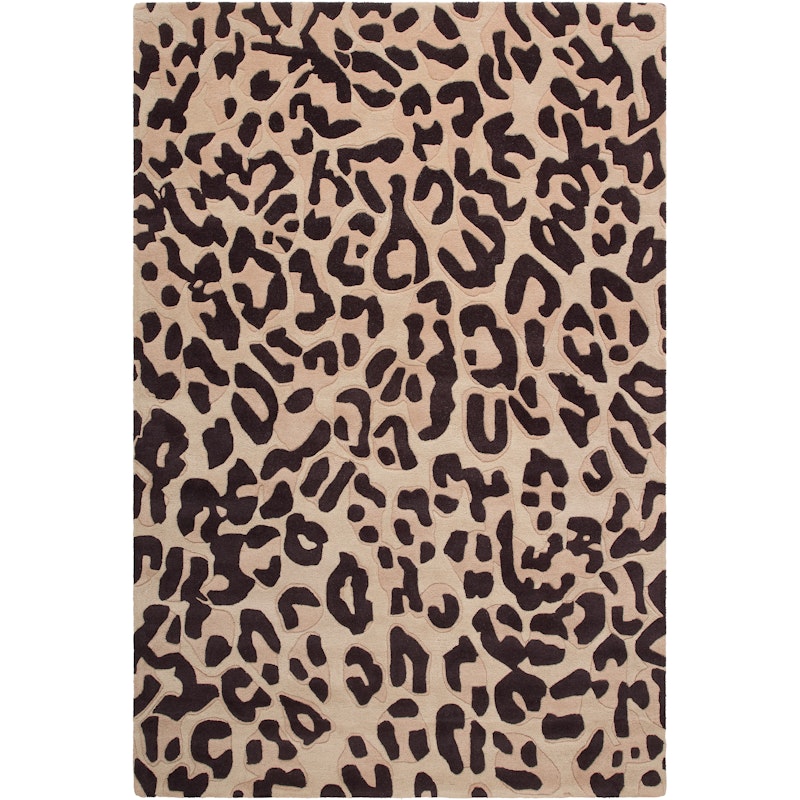 Leopard Ullteppe 250x350 cm, Brun
