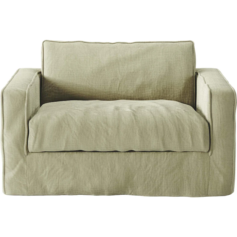 Stopning Til Loom Nest Love Seat Linne, Moss