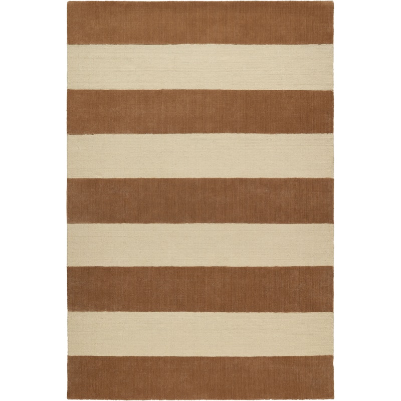 Nordic Stripe Ullteppe 180x270 cm, Beige / Rust