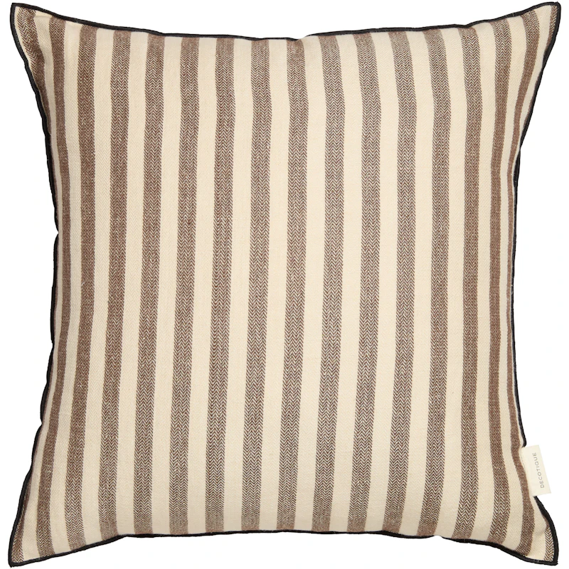 Outline Stripe Pute 50x50 cm, Mørkebrun