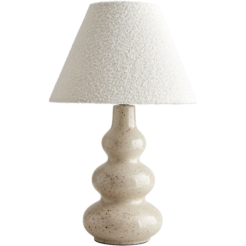 Pebble Bordlampe, Naturlig / Hvit