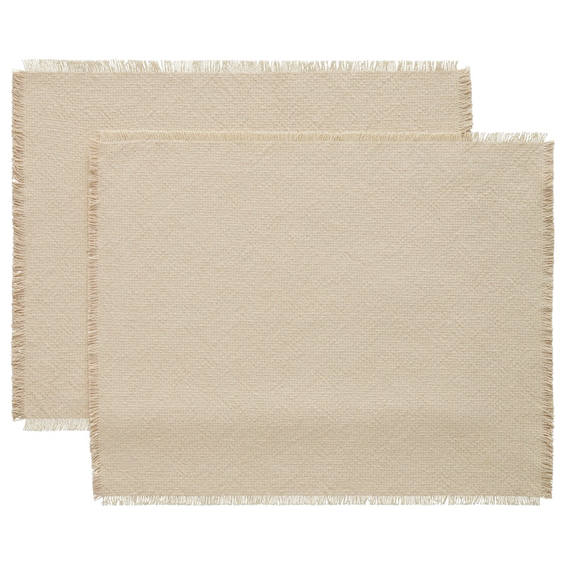 Ravella Spisebrikke 35x45 cm 2-pk, Sand / Off-white