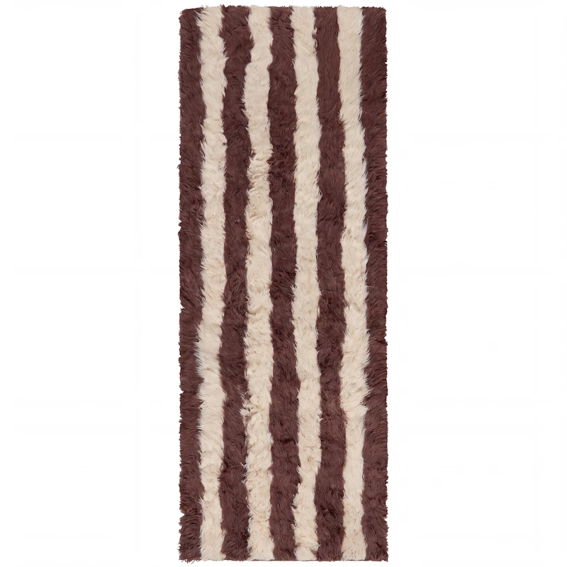 Shaggy Stripe Luggteppe, 75x250 cm