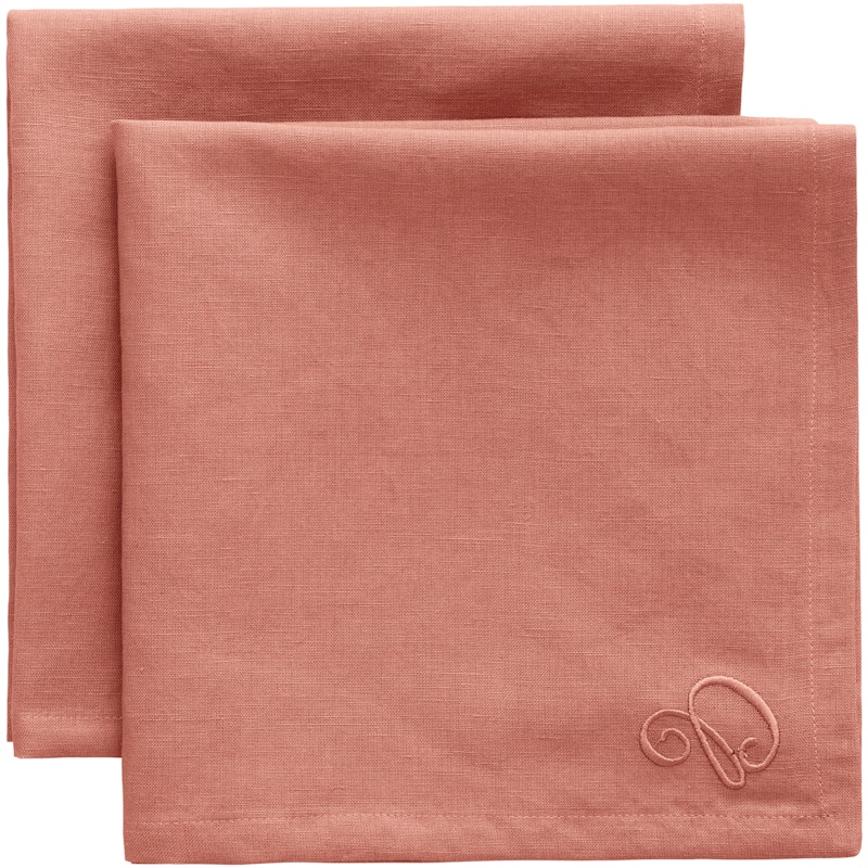 Sienna Serviett 45x45 cm 2-pk, Rosa