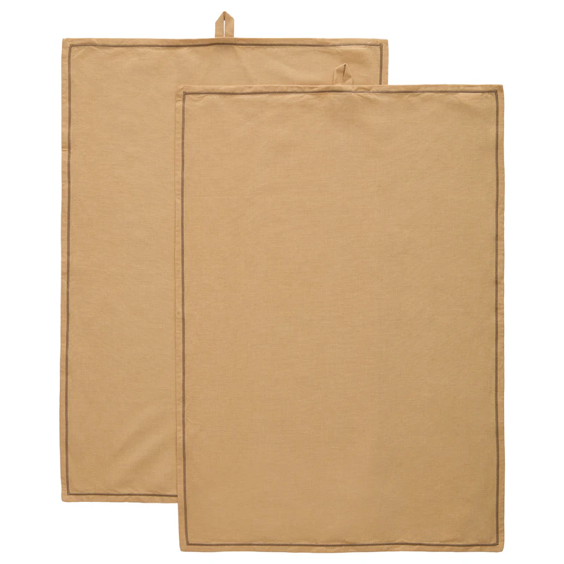Sienna Kjøkkenhåndkle 50x70 cm 2-pk, Beige