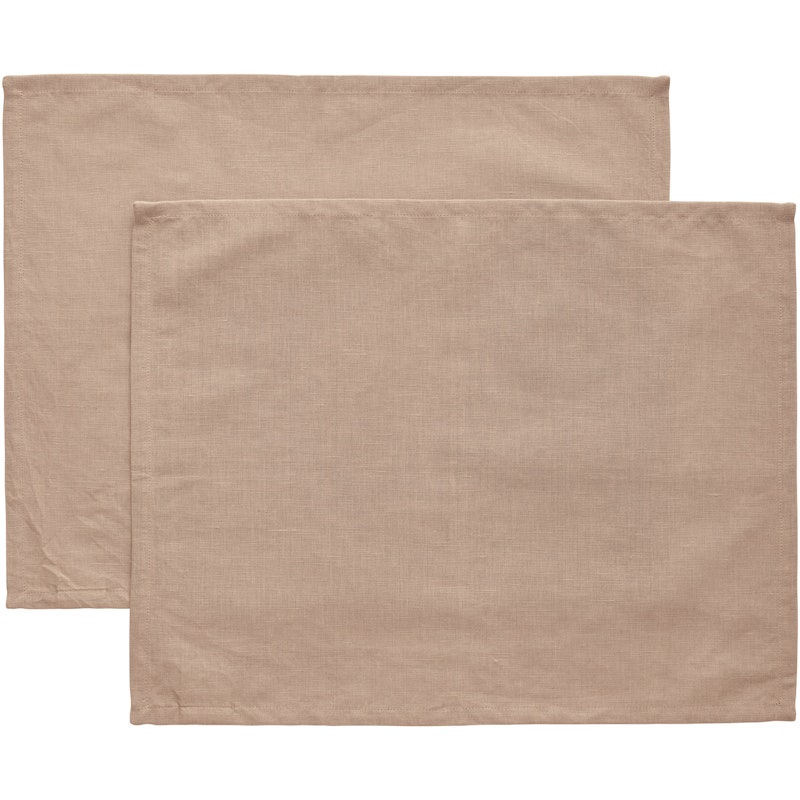 Sienna Spisebrikke 35x45 cm 2-pk, Taupe