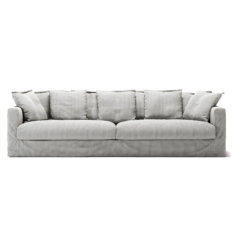 Stopning Til Le Grand Air 4-seter Sofa Lin, Ash Stripe