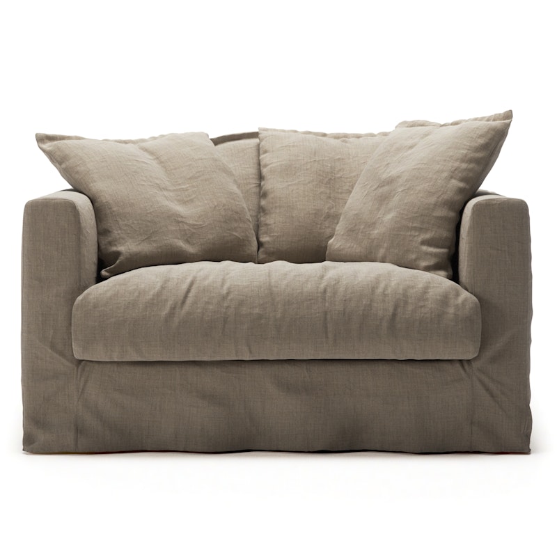Stopning Til Le Grand Air Love Seat Lin, Savage Linen