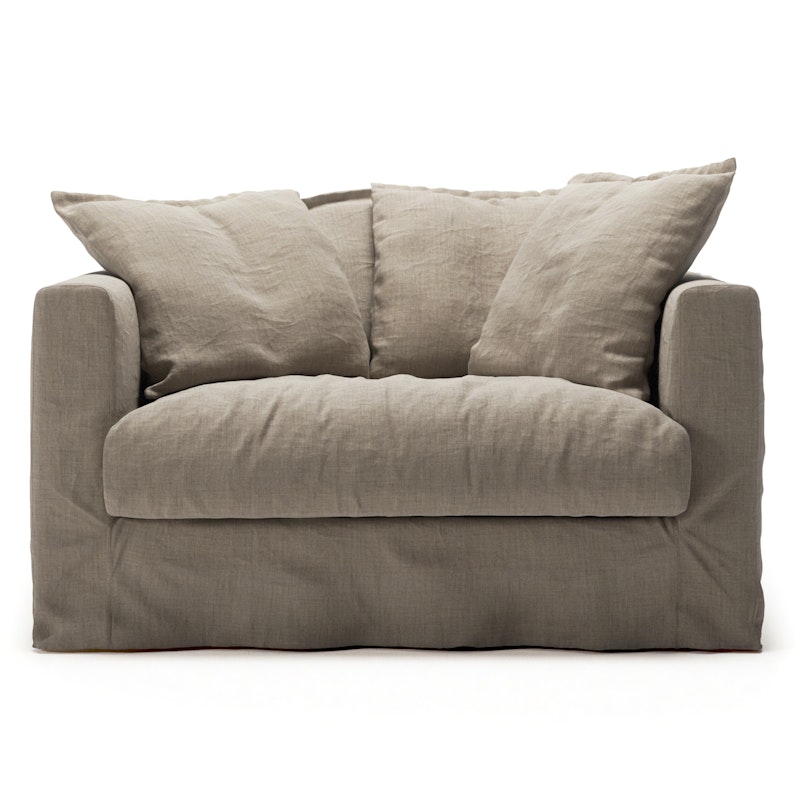 Stopning Til Le Grand Air Love Seat Lin, Savage Linen