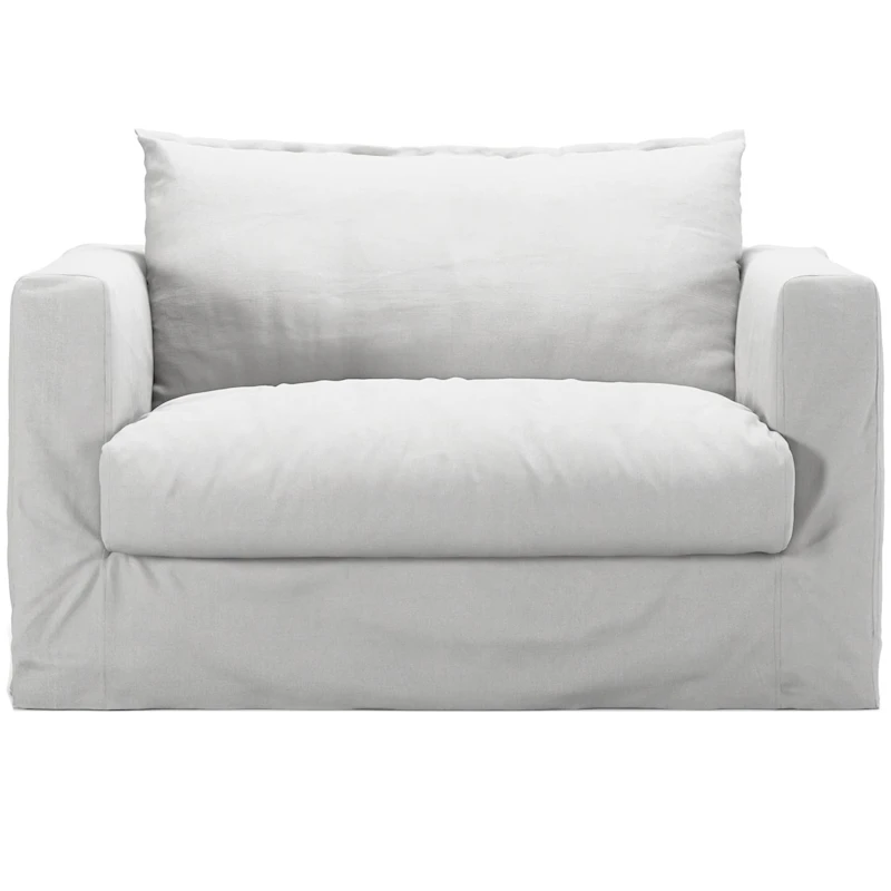 Stopning Til Le Grand Air Nou Love Seat Bomull, Hvit