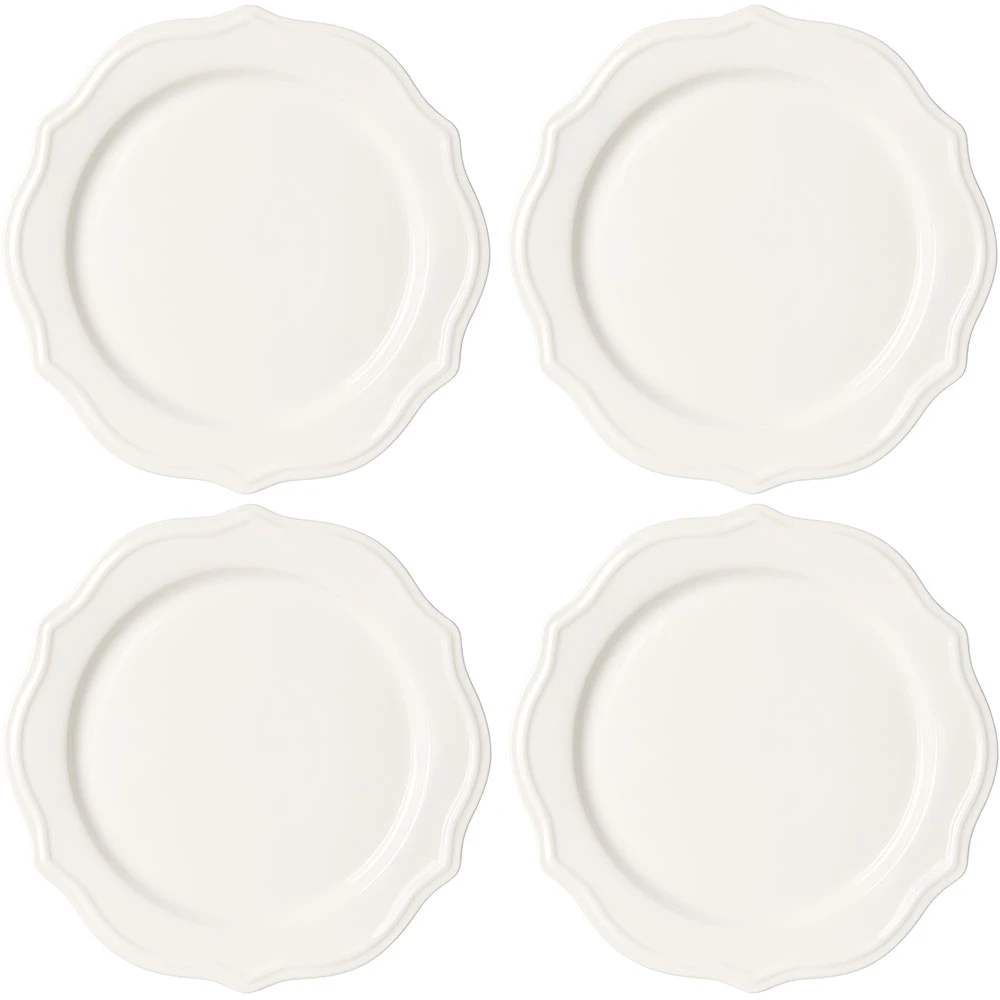 Decotique Violette Tallerken 28 Cm 4-pack  -  Tallerkener Keramikk Hvit - 438127*4