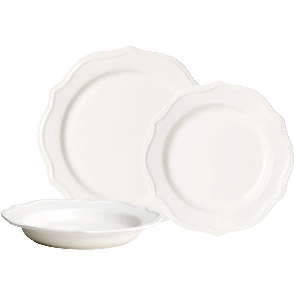 Decotique Violette Startsett 12-pack  -  Serviser & Startsett Keramikk Hvit - 438125*4, 438126*4, 438127*4