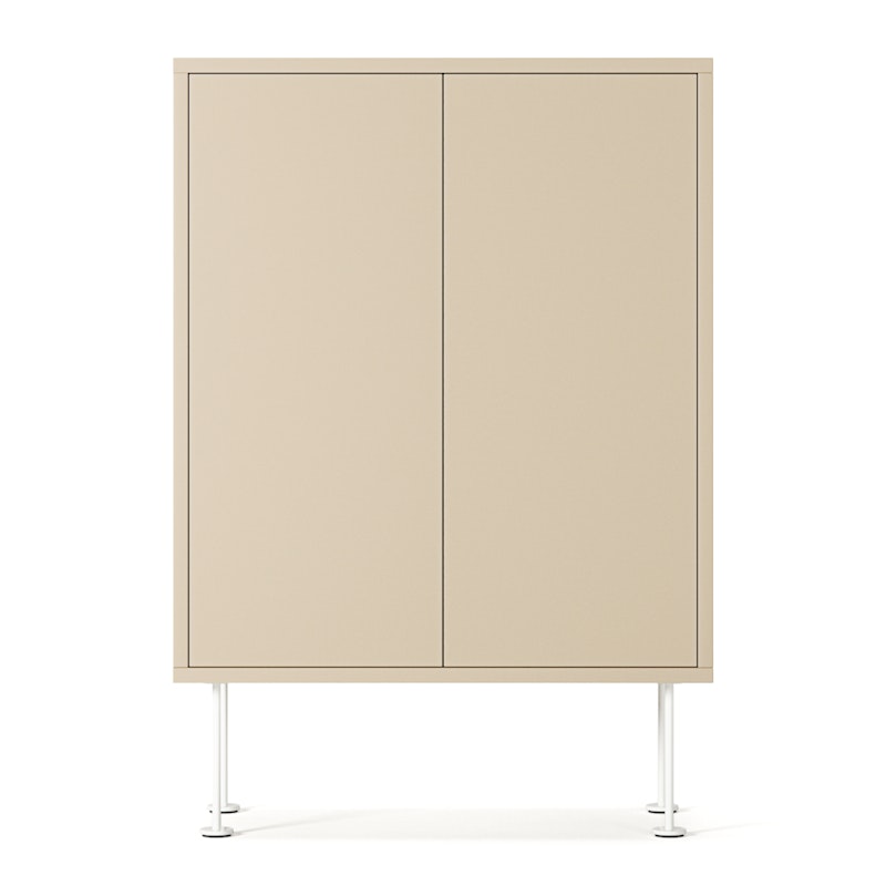Vogue 64 Skap, Sand / Hvit