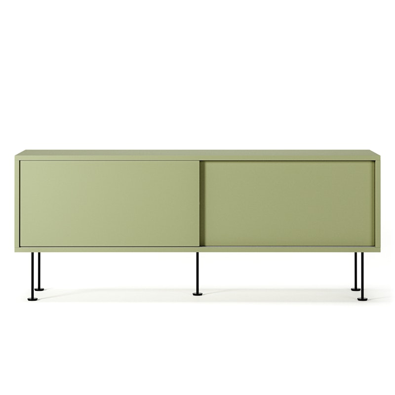 Vogue Mediabenk Med Ben 136 cm, Lint / Sort