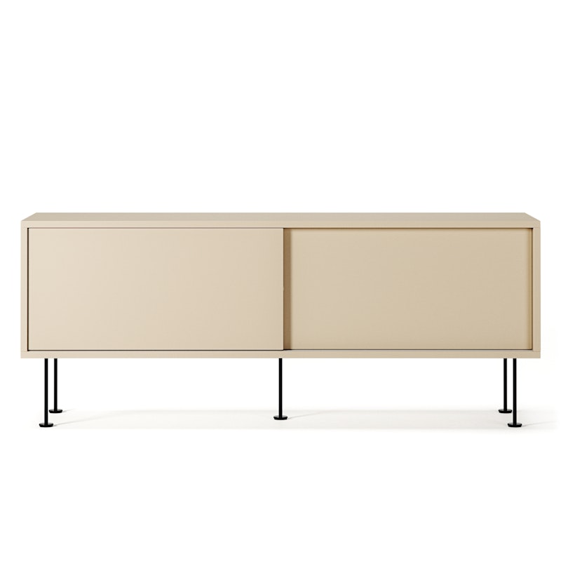 Vogue Mediabenk Med Ben 136 cm, Sand / Sort