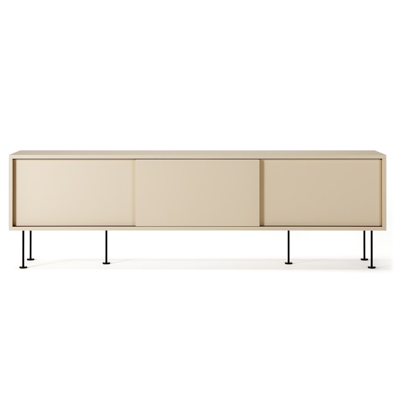 Vogue Mediabenk Med Ben 180 cm, Sand / Sort