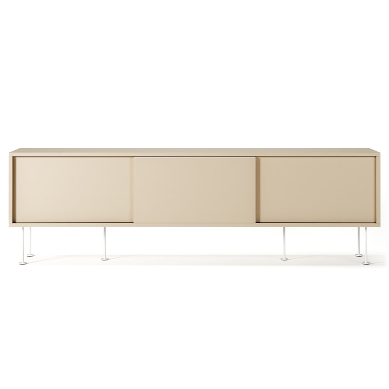 Vogue Mediabenk Med Ben 180 cm, Sand / Hvit