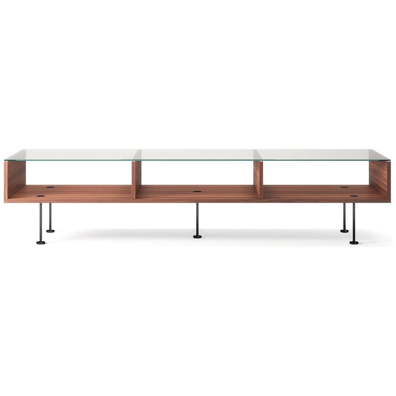 Vogue Salongbord 45x165 cm, Valnøtt / Sort