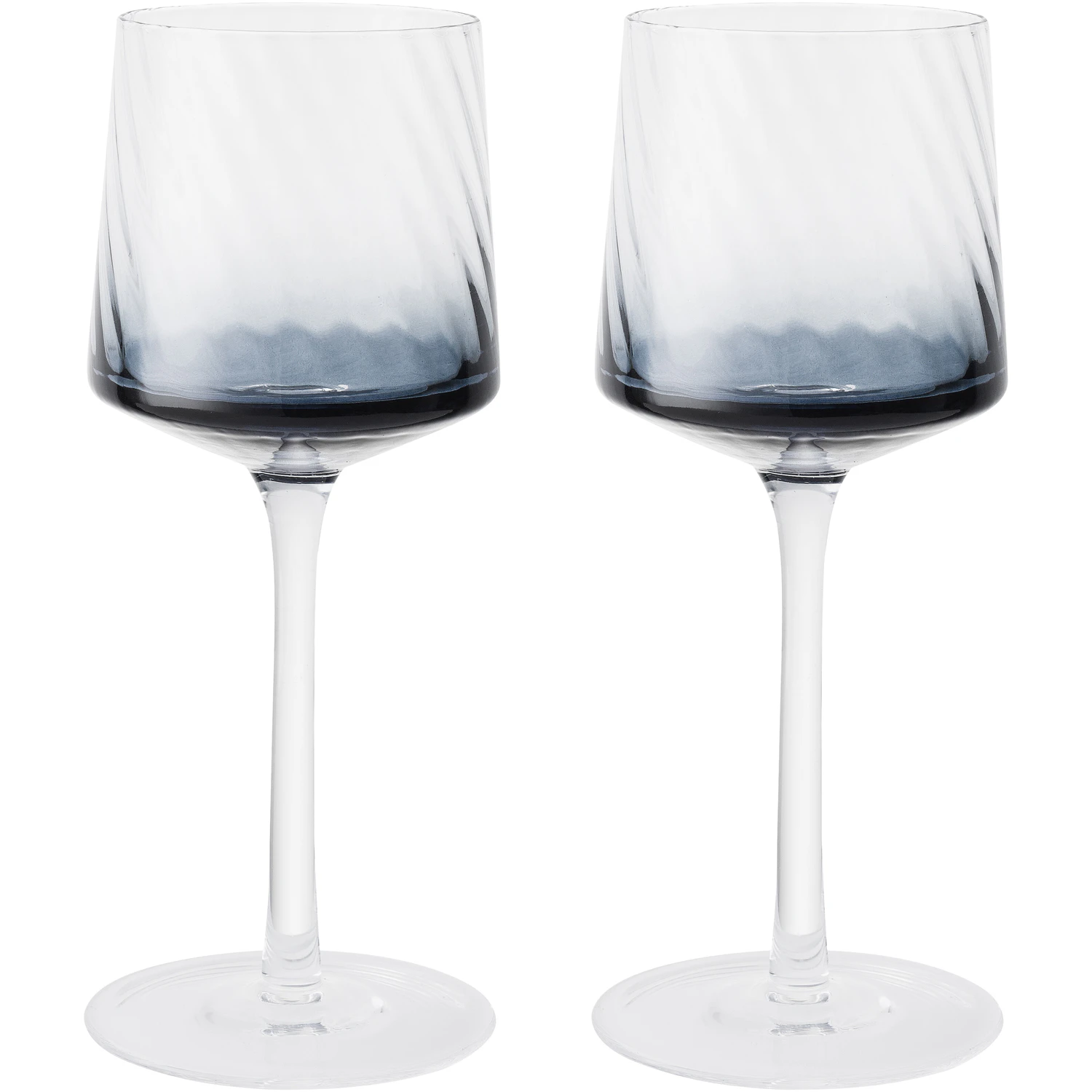 Denby Modern Deco Vinglass 2-pk 33 Cl -  Vinglass Munnst Glass Bl&aring; - 400013525