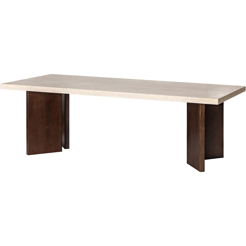 Eden Salongbord, Røkt Eik / Travertine